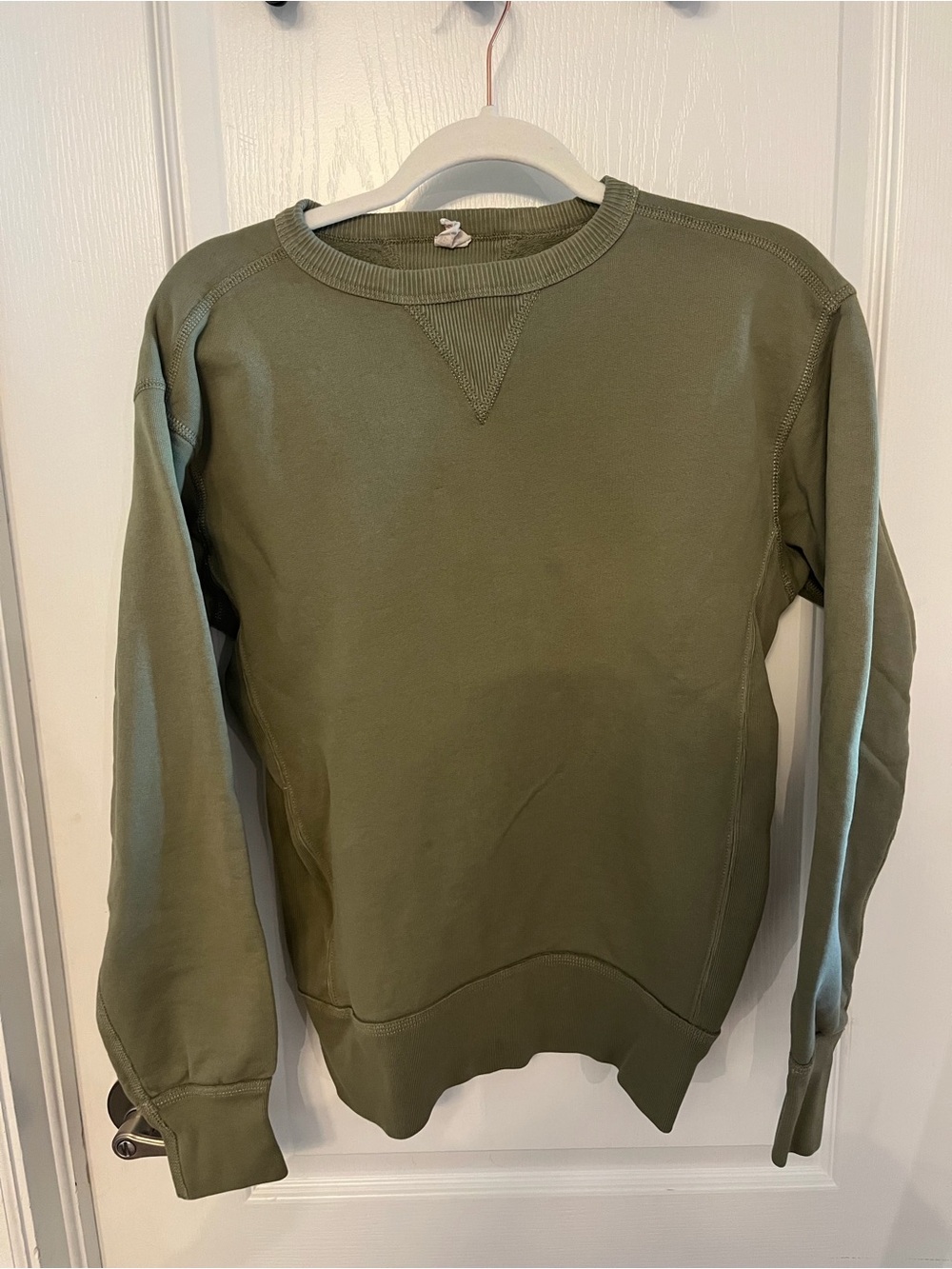 Buck Mason Olive Green Welterweight Classic Crew Sweatshirt